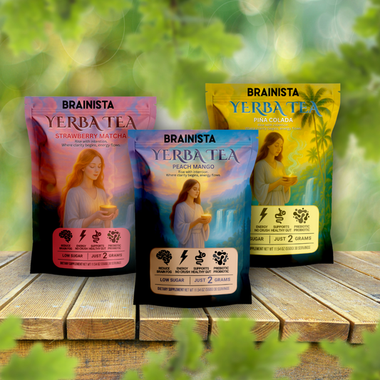 Yerba Mate Instant Tea Powder | Peach Mango Flavor | 30 Servings