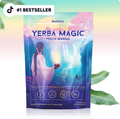 Yerba Magic | Yerba Mate Instant Tea Powder | Peach Mango Flavor | 30 Servings